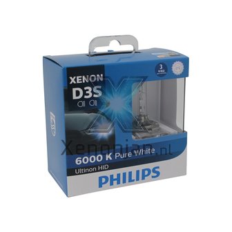 Philips D3S Ultinon 6000K 42403WXX2 xenonlamp 2X