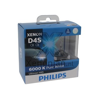 Philips D4S Ultinon 6000K 42402WXX2 xenonlamp 2X