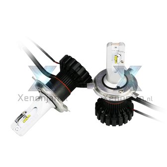 Led koplamp set 9004 HB1 12V en 24V Luxeon Zes Lumileds