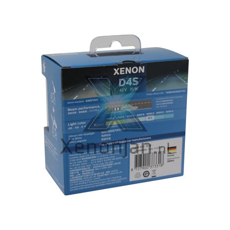 Philips D4S Ultinon 6000K 42402WXX2 xenonlamp 2X
