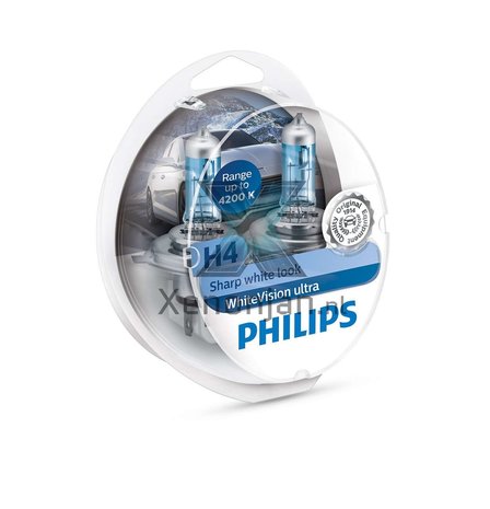 Philips H4 WhiteVision ultra 12342WVUSM