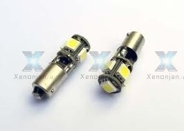 BAX9S H6W 5 of 9 SMD canbus led