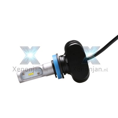 Led koplamp set H8 12V en 24V zonder ventilator!