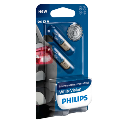 Philips H6W BAX9S WhiteVision 12036WHVB2