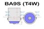 BA9S T4W 5 of 9 SMD canbus led